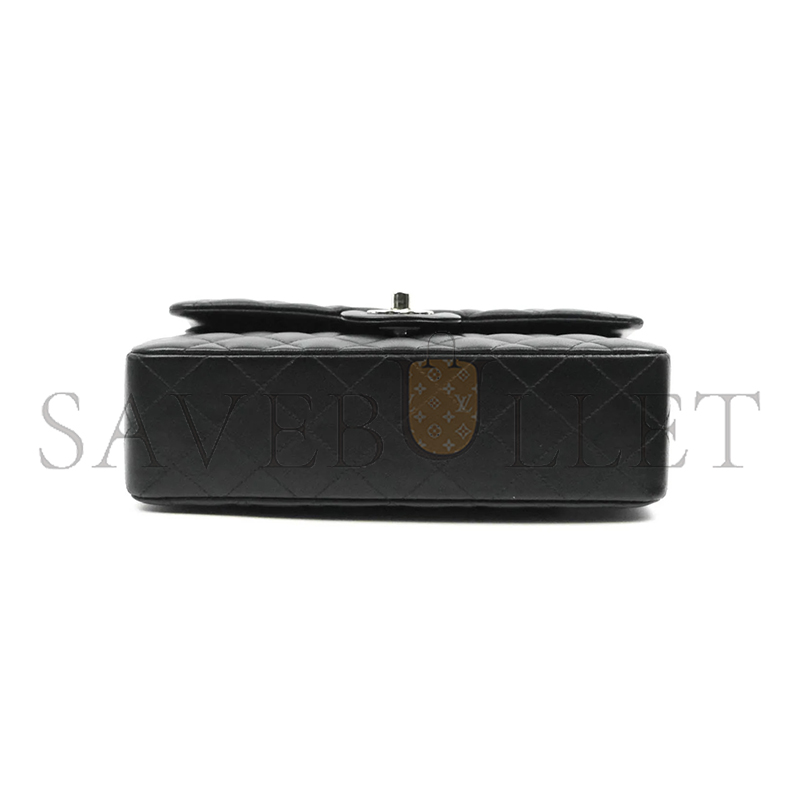 CHANEL MASTER SMALL CLASSIC FLAP BLACK LAMBSKIN (23*14*6cm)